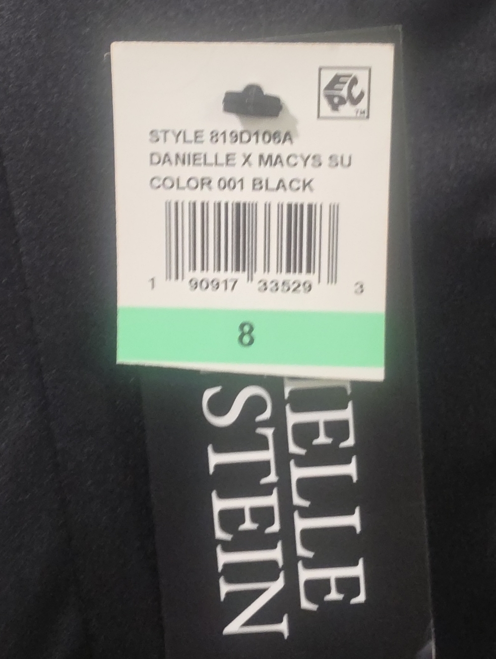 NWT Danielle Bernstein Slip Dress Black SATIN Button-Front $99 ♥️ - Picture 10 of 12